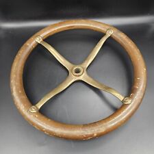 1909 - 1915 Early Ford Model T Brass Wood Steering Wheel picture