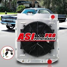 4 Rows Radiator+Shroud Fan For Ford Mustang Falcon Mercury Comet 1963-1966 1965 picture