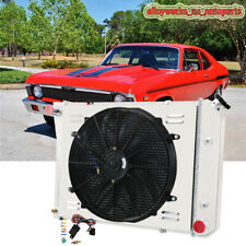 4 Row Radiator Shroud Fan Kit For 68-74 Chevy Nova /70-81 Camaro/75-87 El Camino picture
