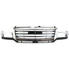 Grille 03-07 For GMC Sierra 2500/3500 HD Chr Shell w/Black Insert Fit 07 Classic picture