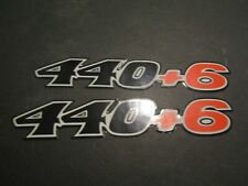 1970 PLYMOUTH GTX 440 + 6 440+6 HOOD DECALS PAIR picture