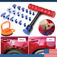 T-Bar Car Body Panel Paintless Dent Removal Repair Lifter Tool+18Pcs Puller Tabs picture