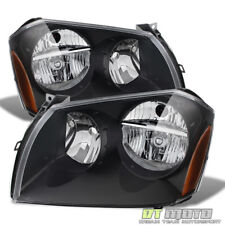 Black 2005-2007 Dodge Magnum Replacement Headlights Headlamps Pair Left + Right picture