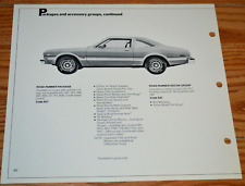 1978 PLYMOUTH ROAD RUNNER PACKAGE ORIGINAL DEALER ONLY INFORMATION SPEC SHEET 78 picture