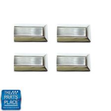 1970-77 Oldsmobile Cutlass / 88 Door Strap Pull Metal End Caps Chrome - Set of 4 picture