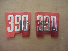 NEW 1965 FORD GALAXIE 390 FENDER EMBLEM INSERTS PAIR AMERICAN MADE QUALITY XL  picture