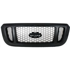 Grille For 2004-2005 Ford Ranger Textured Black Shell w/ Silver Insert Plastic picture