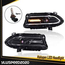 Fit For Dodge Charger 2015-22 Headlights LED DRL Halogen Left & Right Headlamps picture