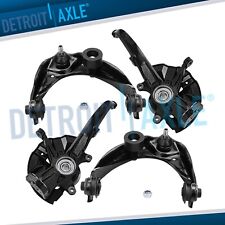 Front Steering Knuckles Hub Bearings Upper Control Arms Kit for Fusion MKZ Milan picture