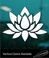 Lotus Flower  STICKER VINYL DECAL LOVE PEACE BUDDHISM OM ENLIGHTENMENT PURITY picture