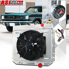 3 Row Radiator +Shroud Fan Relay fit 67~70 Ford Mustang /1967-1968 Ford LTD V8 picture