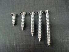 100 pcs #10 with #8 phillips oval head chrome trim screws fits Ford Mercury  picture