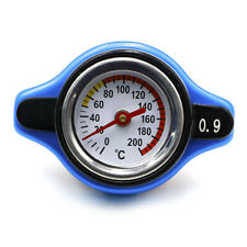 Blue Car Accessory Thermost Radiator Cap Cover + Water Temp Gauge 0.9BAR Cover  picture