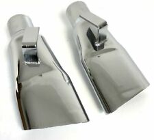 1967 Plymouth GTX Belvedere Chrome Exhaust Tips Extensions - Chrome as OEM Mopar picture
