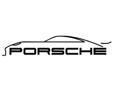 Car Decal with Porsche Lettering Vinyl Waterproof Decal For Indoor And Outdoor picture