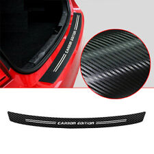 4D Carbon Fiber Rear Trunk Protector Pedal Car Sticker Anti Scratch Bumper Guard picture