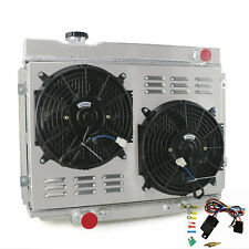 4-Row Radiator+Shroud Fan Fit 1967-1970 69 Ford Mustang Torino/Mercury Cougar V8 picture