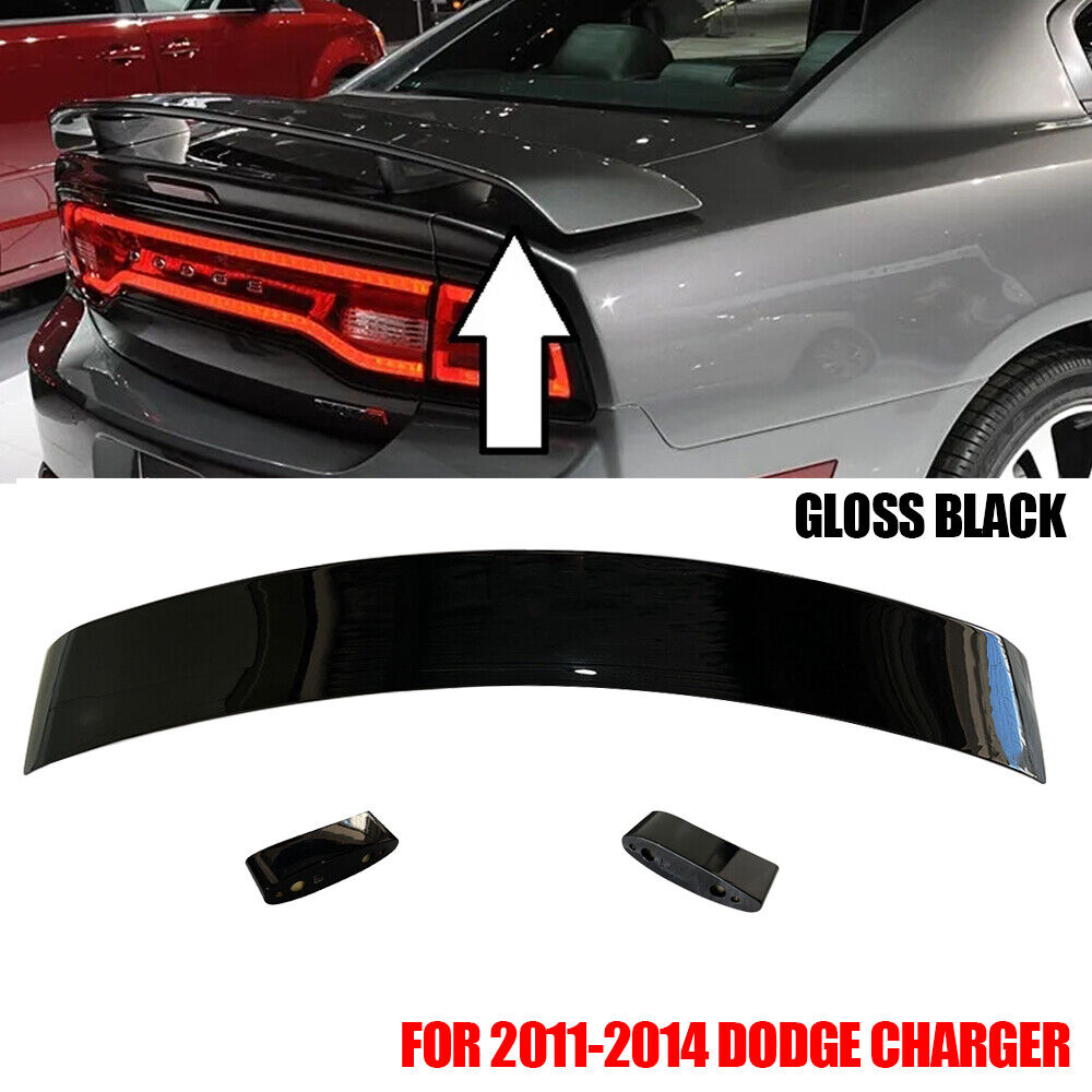 REAR SPOILER FOR 2011 2012  2013 2014 DODGE CHARGER GLOSS BLACK Super Bee Style