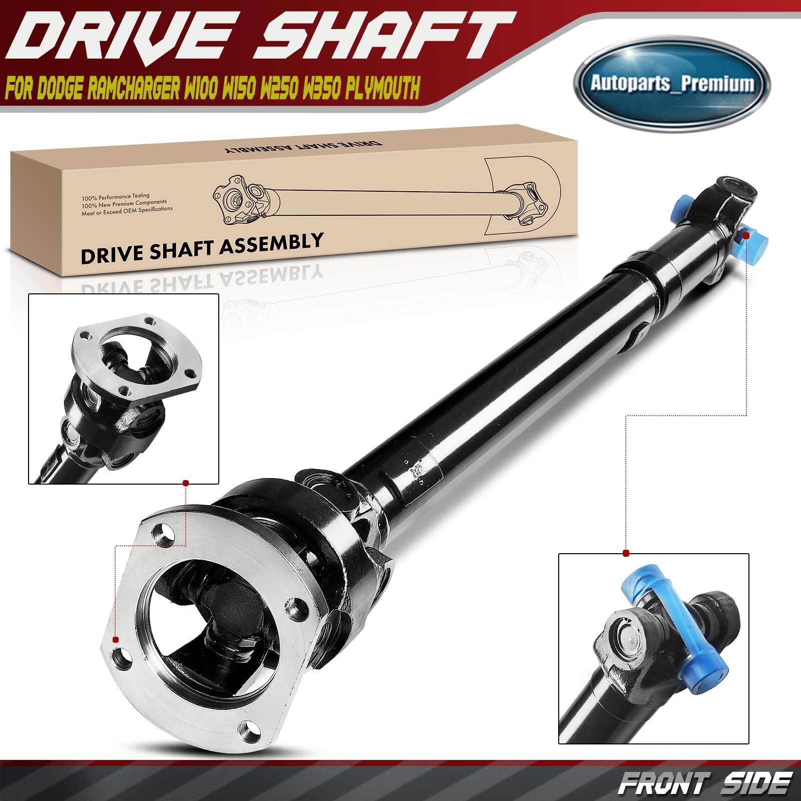 Front Driveshaft Prop Shaft Assembly for Dodge Ramcharger 87-93 W100 W150 Auto