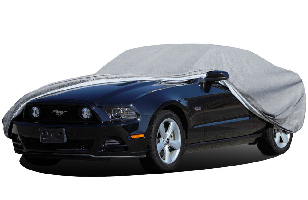 4 Layer Car Cover Fitted Outdoor Water Proof Rain Sun UV Snow Dust All Weather