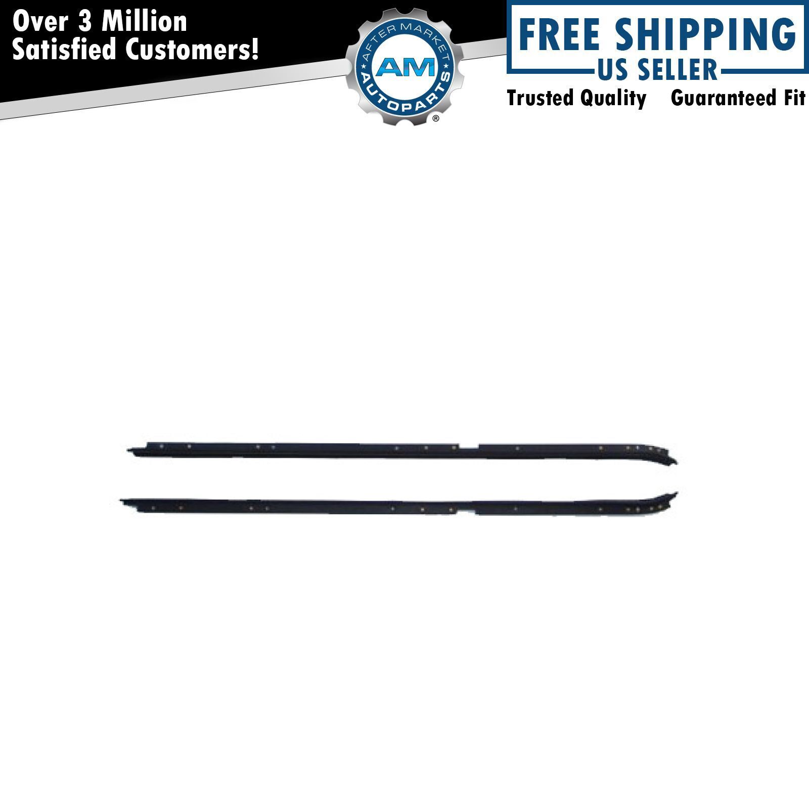 Window Sweeps Felts Outer Seals Pair Set of 2 for Buick Regal Oldsmobile Cutlass