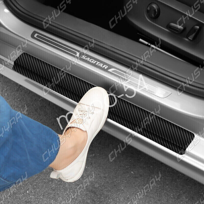 Accessories Carbon Fiber Car Scuff Plate Door Sill 5D Sticker Protector 2020 4X