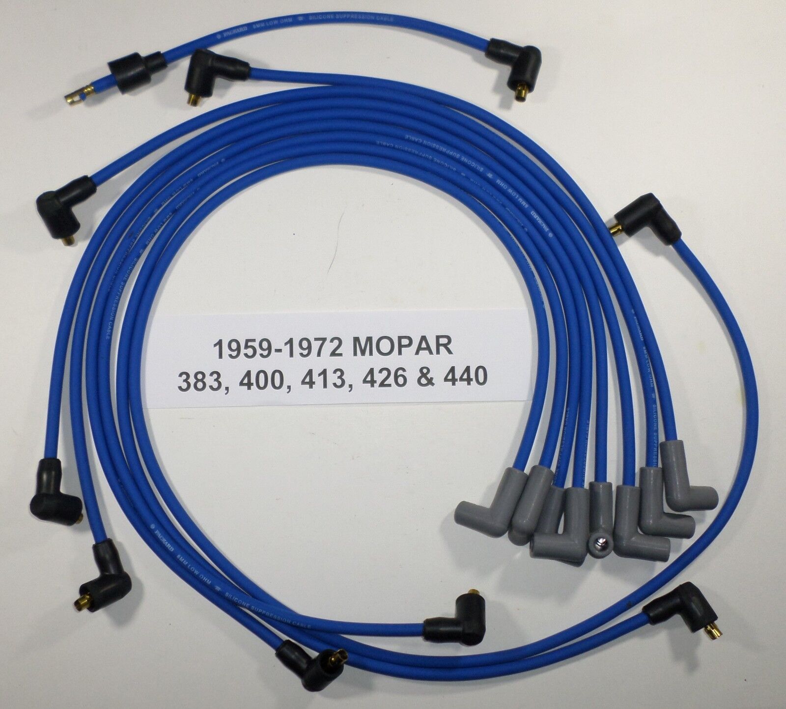 1959-1972 MOPAR BIG BLOCK 383-400-413-426-440 BLUE Spark Plug Wires-POINTS USA