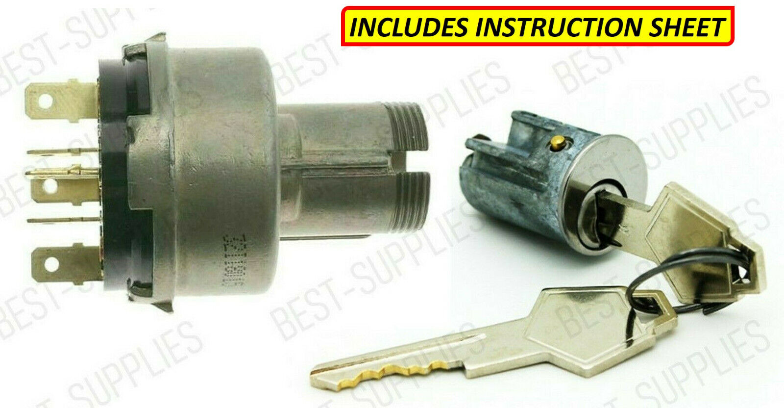 Ignition Switch Ignition Lock Cylinder combo for many Chrysler Dodge Plymouth