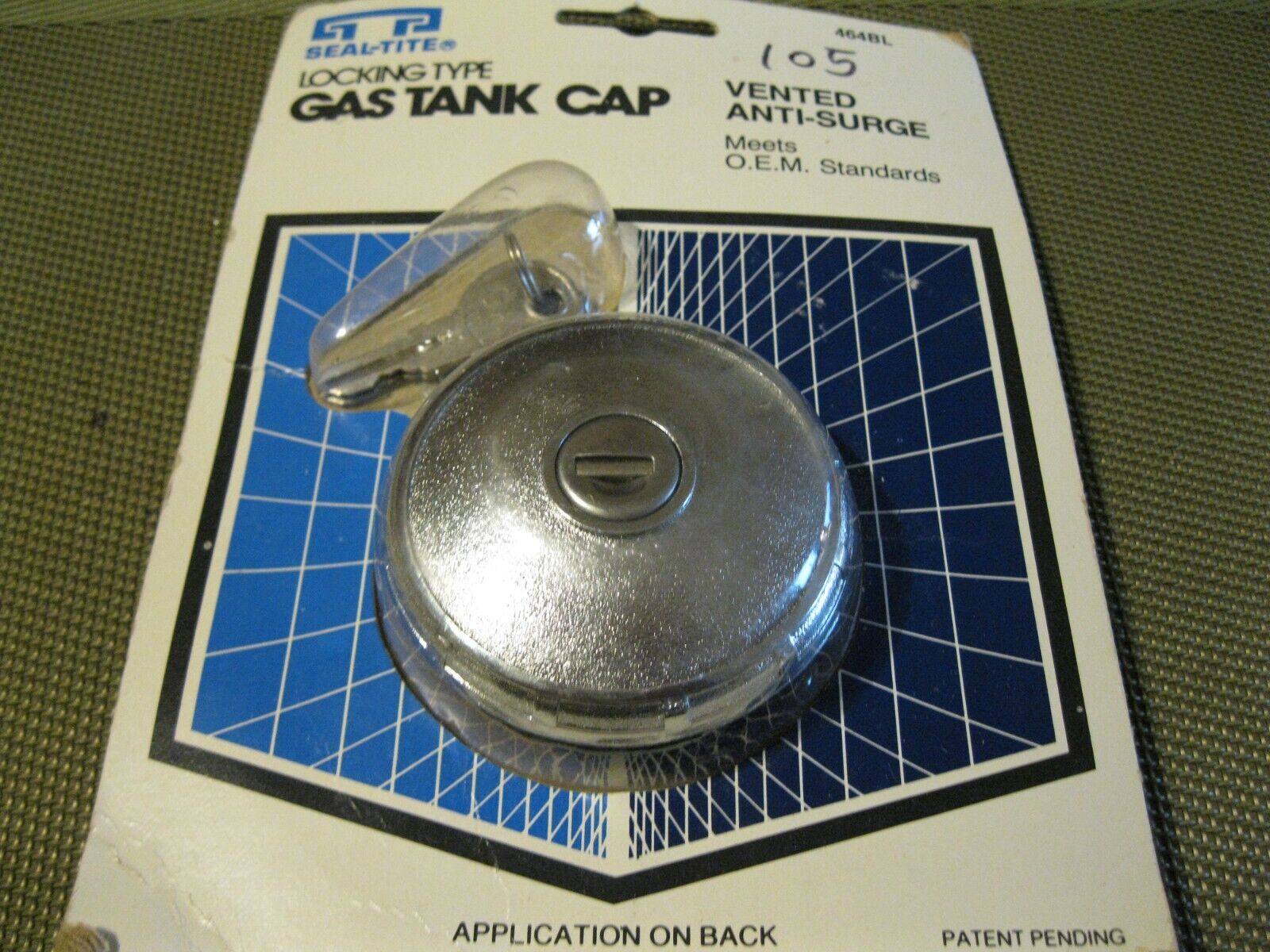 New 1939-1970 Ford, GM, Mopar, Packard chrome Locking Gas Cap, Made in USA