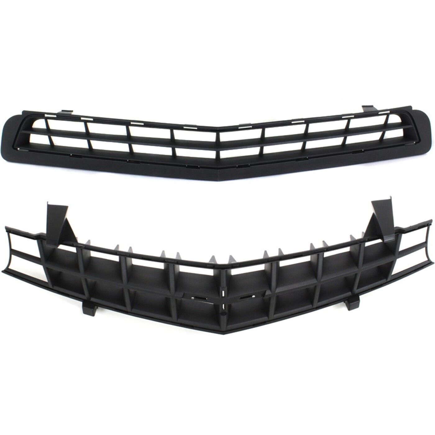 Grille Assembly Kit For 10-13 Chevrolet Camaro Textured Black Shell and Insert