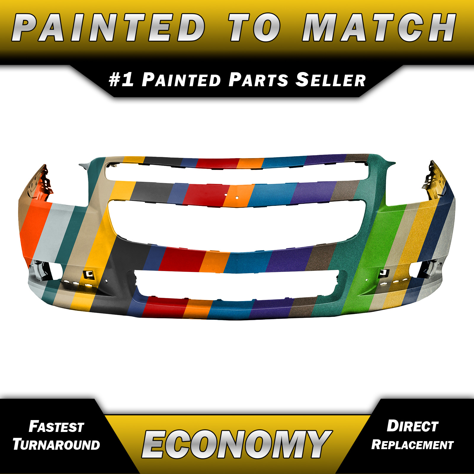 NEW Painted to Match - Front Bumper Cover For 2008-2012 Chevrolet Malibu 08-12