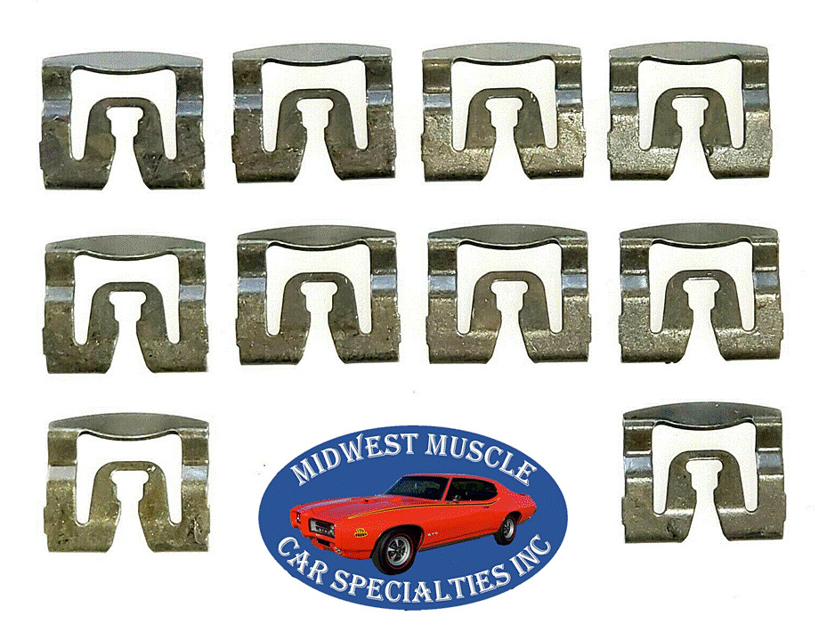 Front Windshield Rear Window Reveal Trim Molding Clips For Chrysler Dodge 10pc G