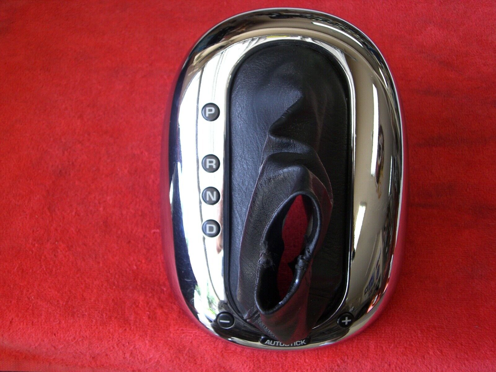 00-02 Chrysler Plymouth Prowler Chrome Shift Bezel with Boot. Fits 97 & 99 too.
