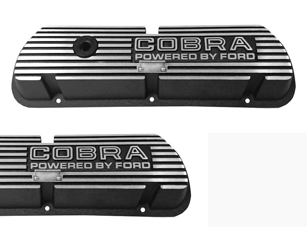 New Ford Mustang Shelby Cobra Open Letter Valve Covers Powered by Ford 289 V8