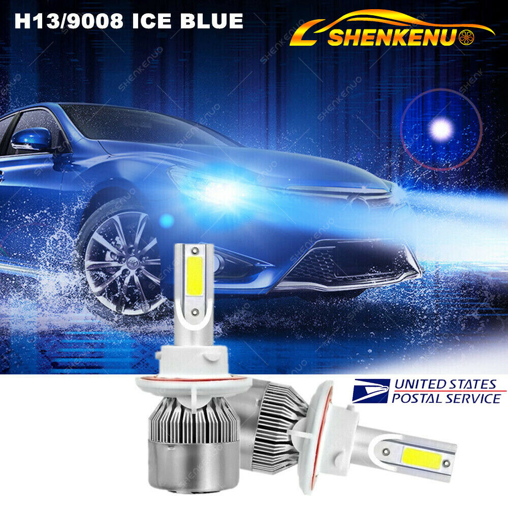2Pcs LED Headlight Hi/Low Kit 8000K ICE Blue Bulbs For Ford Mustang GT 2005-2012