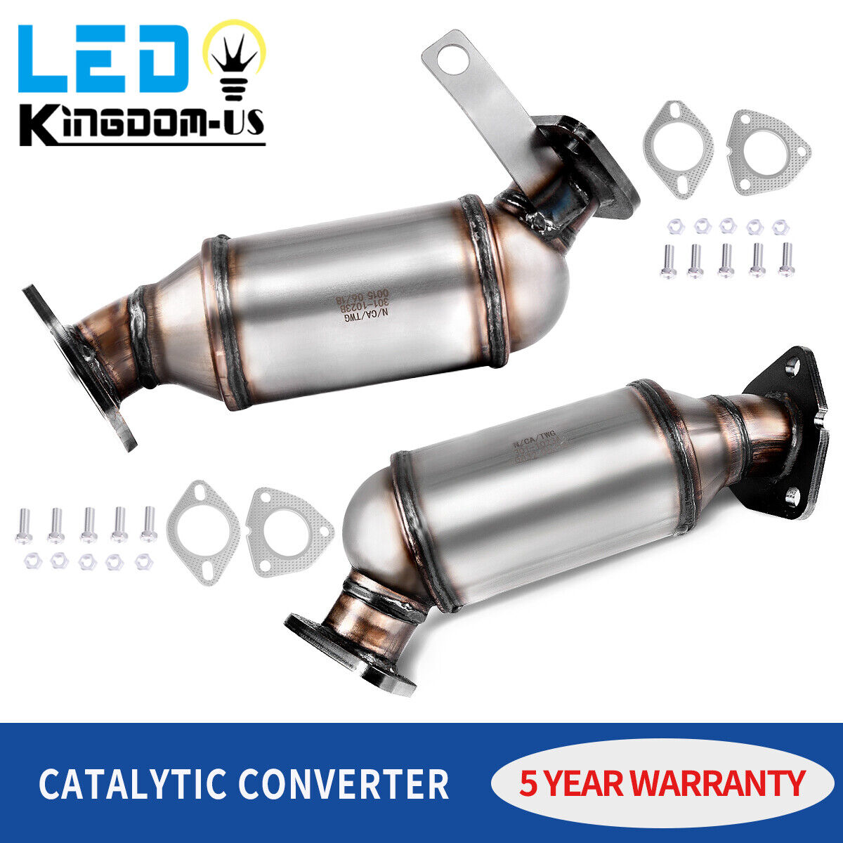 Pair EPA Exhaust Catalytic Converter For 09-17 Traverse GMC Acadia Enclave 3.6L