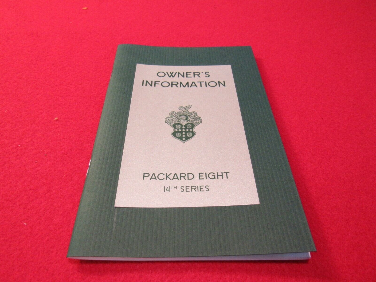 1936 Packard STD/Super Eight owners manual