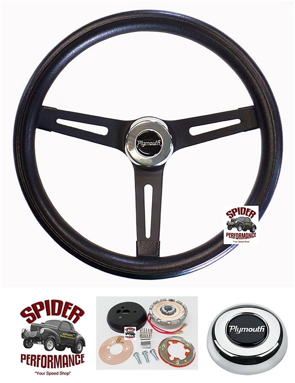 1970-1987 Plymouth steering wheel all cars 13 1/2\