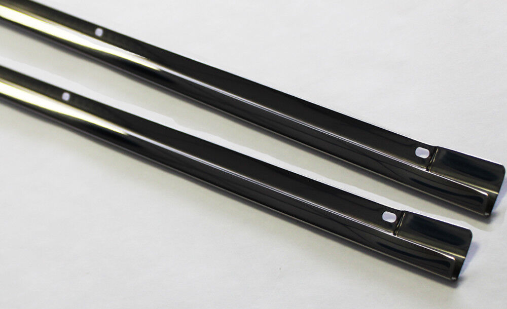 New 1960-1965 Ford Falcon Lower Door Panel Trim Stainless Steel Left Right Pair