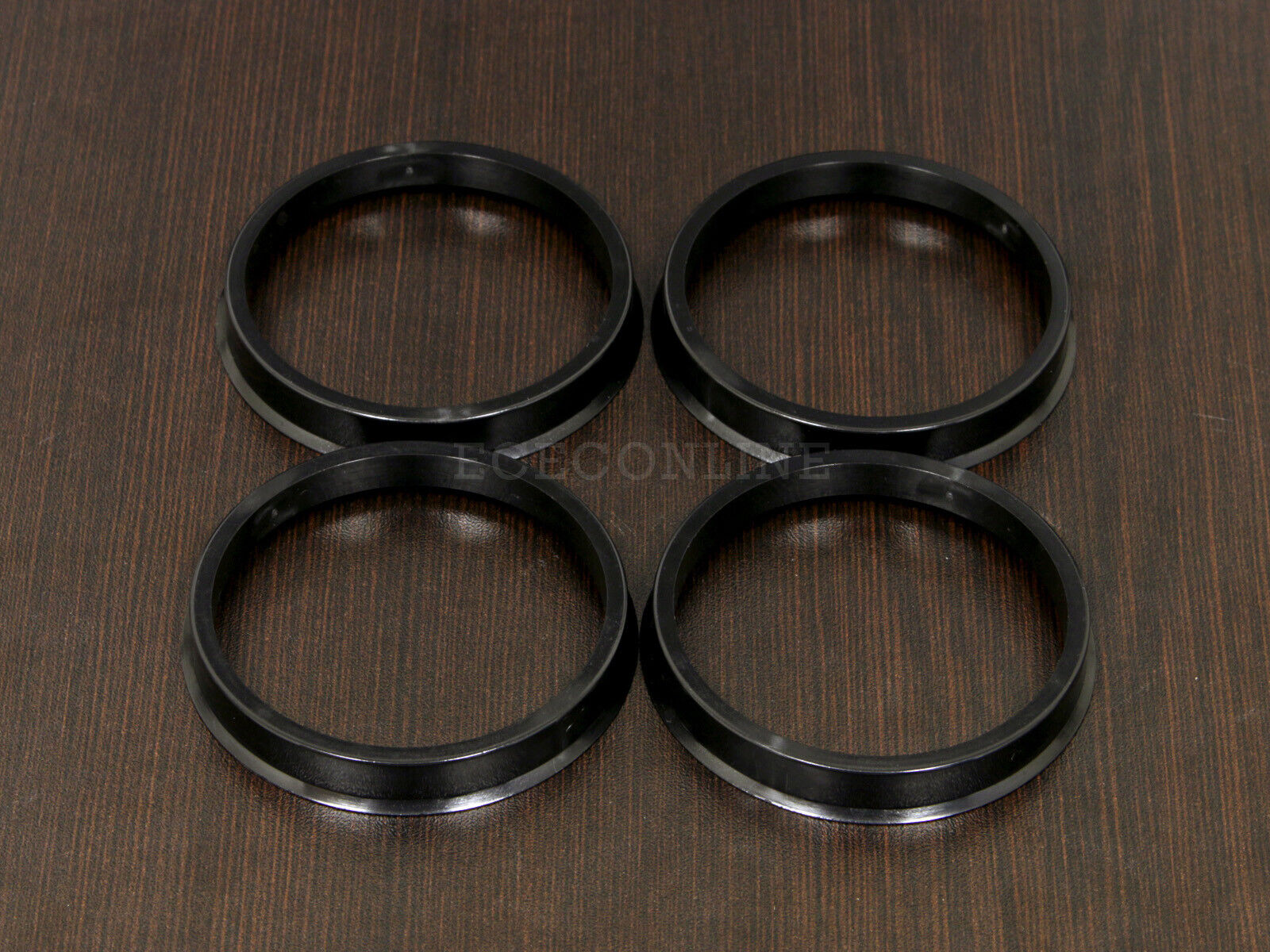 (4) Plastic Black Hub Centric Rings Hubrings 57.1mm Hub & 73.1mm Wheel (57-73)