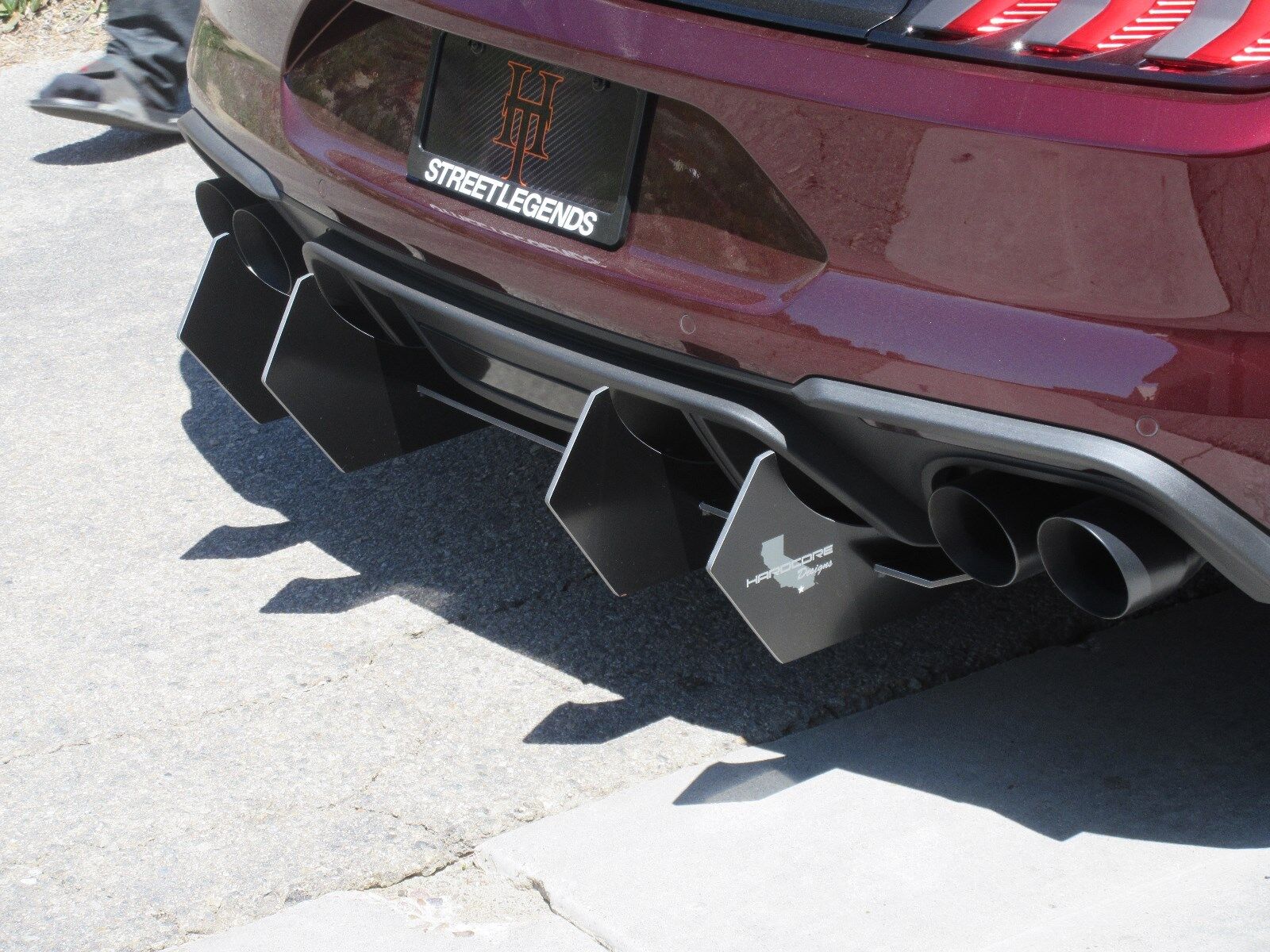 FORD MUSTANG GT HARDCORE REAR DIFFUSER 2018-21 Made in USA