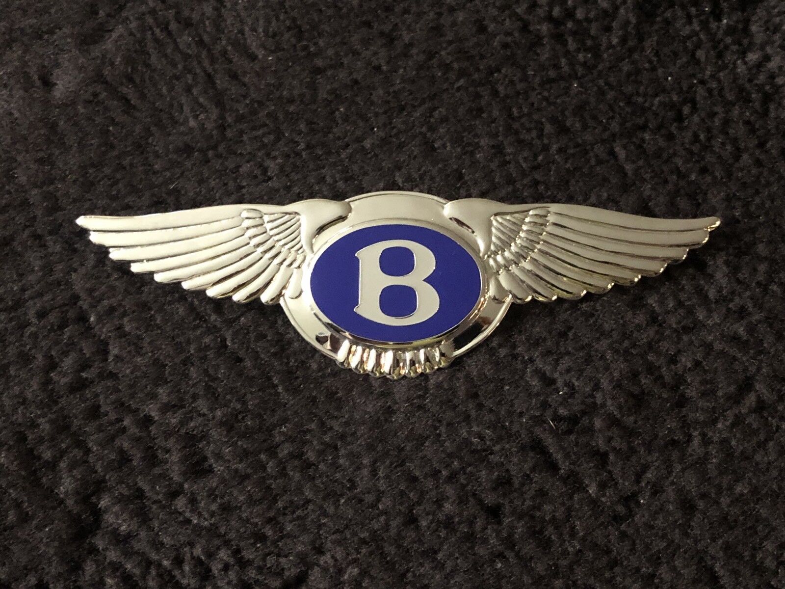 Bentley Azure 1996-03 Winged B Bentley Blue Radiator Shell Badge UB91487PA OEM