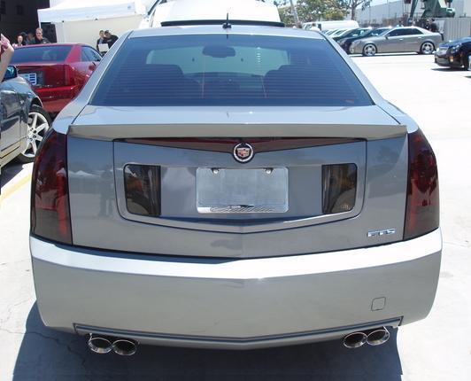 FOR 03-07 CADILLAC CTS SMOKE TAIL LIGHT PRECUT TINT COVER OVERLAYS FULL REAR KIT