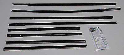 1962 OLDSMOBILE STARFIRE 2 DOOR HARDTOP WINDOW BELTLINE WEATHERSTRIP 8 PIECES