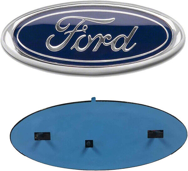 Ford Emblem 9 Inch F150 Front Grill / Tailgate Blue / Chrome 2004-2014 