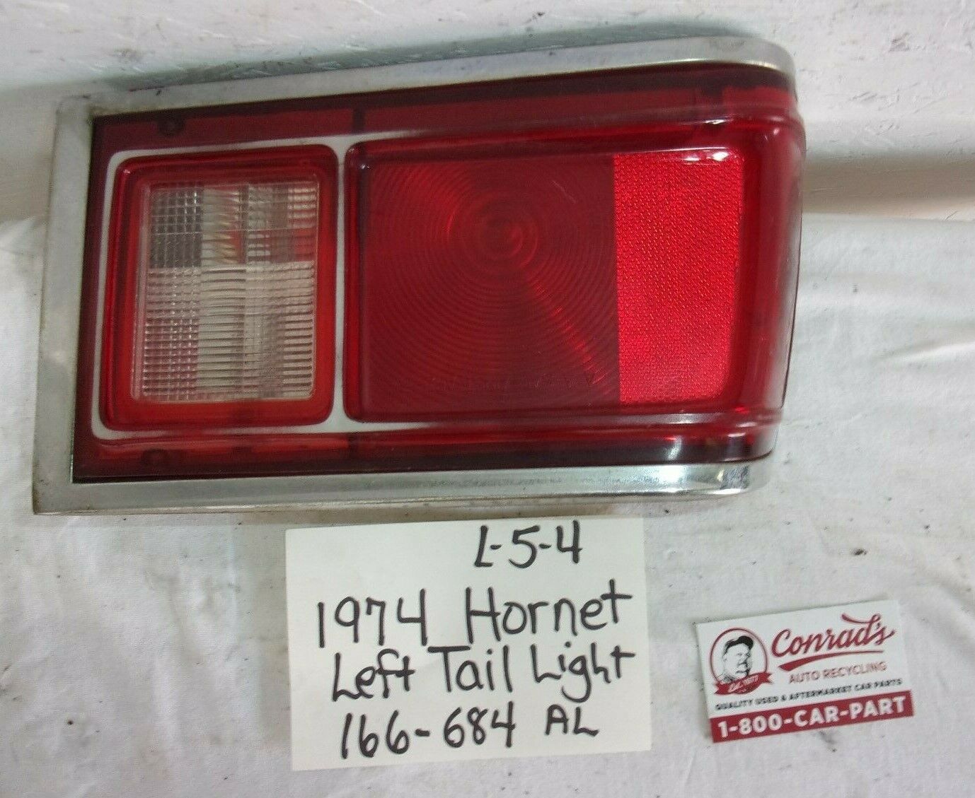 USED American Motors Corp(AMC)Hornet 1974\' LEFTSIDE TAIL LIGHT (DRIVERS QUALITY)