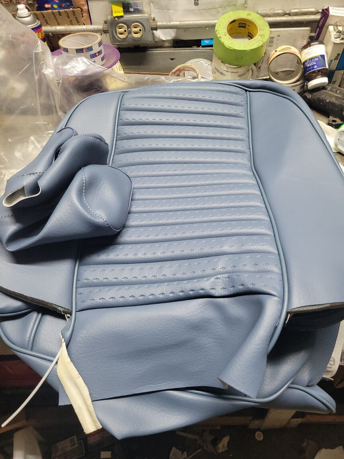 Triumph Tr6 Shadow Blue seat covers