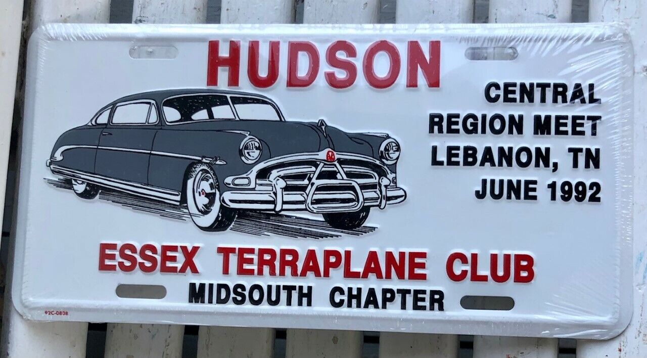 52 Hudson Hornet Coupe License Plate Tag Stepdown 49 50 51 52 53 HET Midsouth 92
