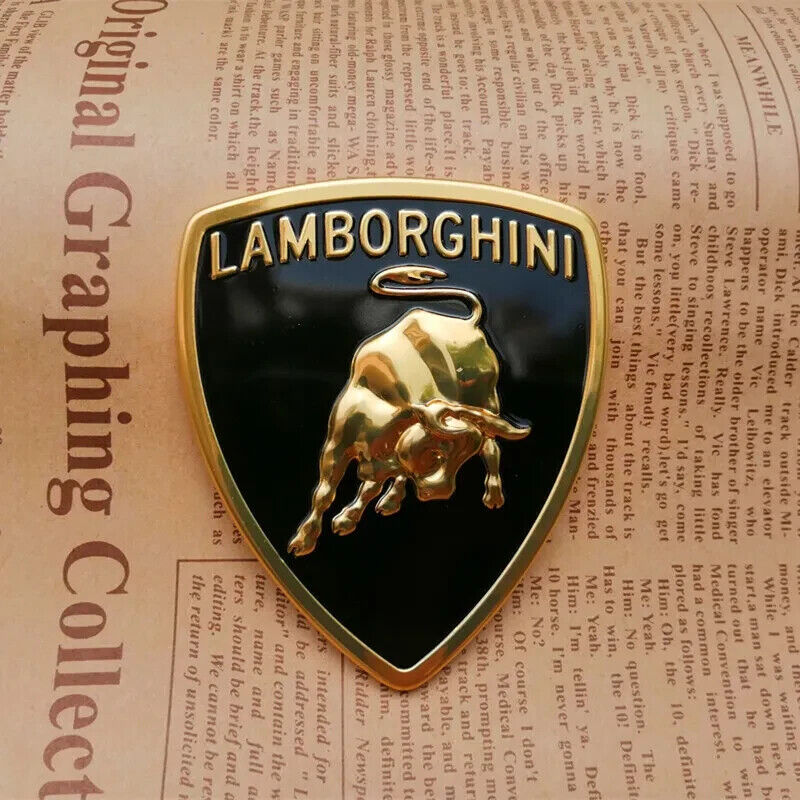 Lamborghini Metal Sticker Bull Emblem Badge 73*63MM (1PC)