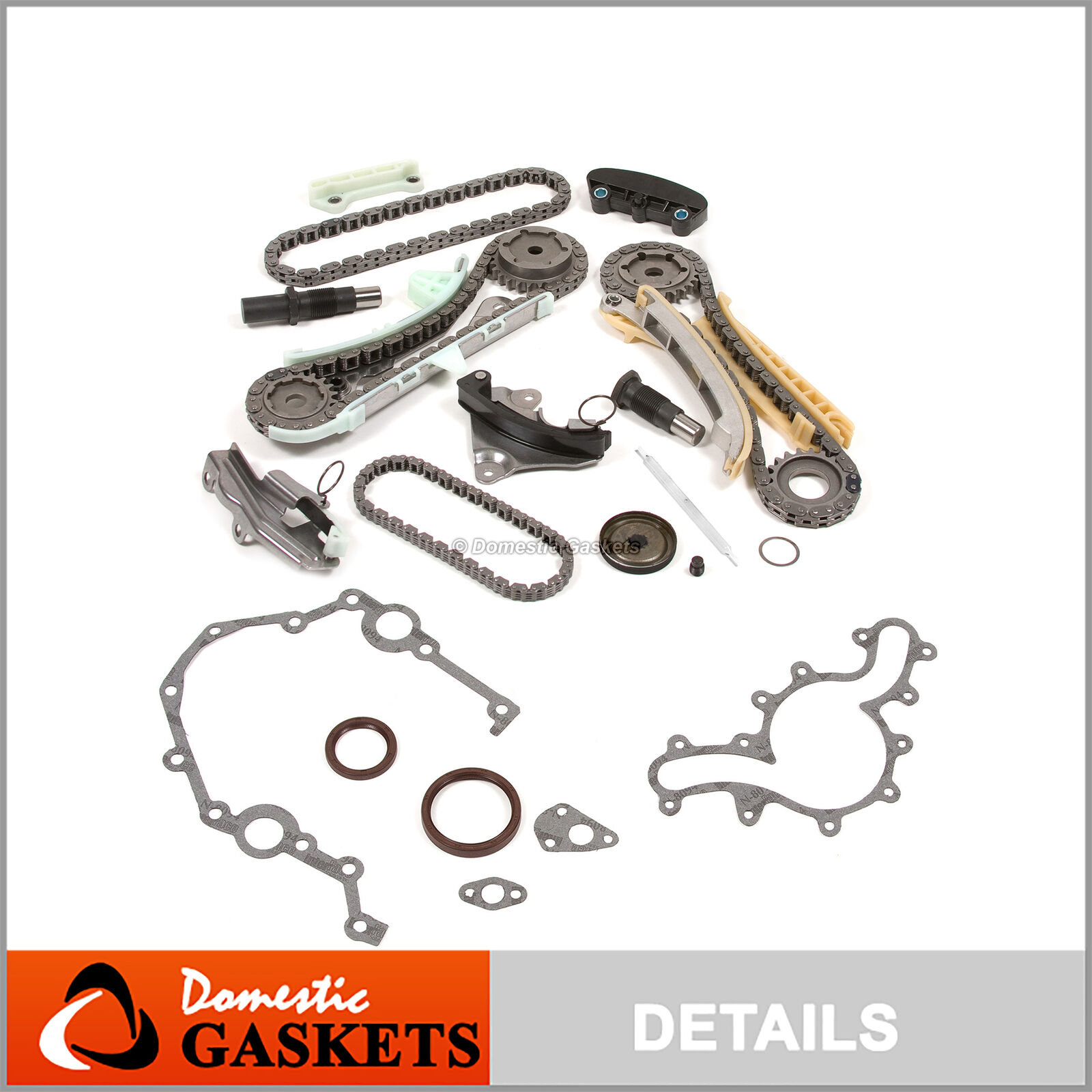 97-09 Ford Mercury Land Rover Mazda 4.0L OHV SOHC Timing Chain Kit+Cover Gasket